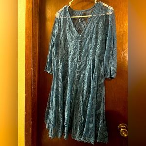 Torrid lace boho dress, size 00/L